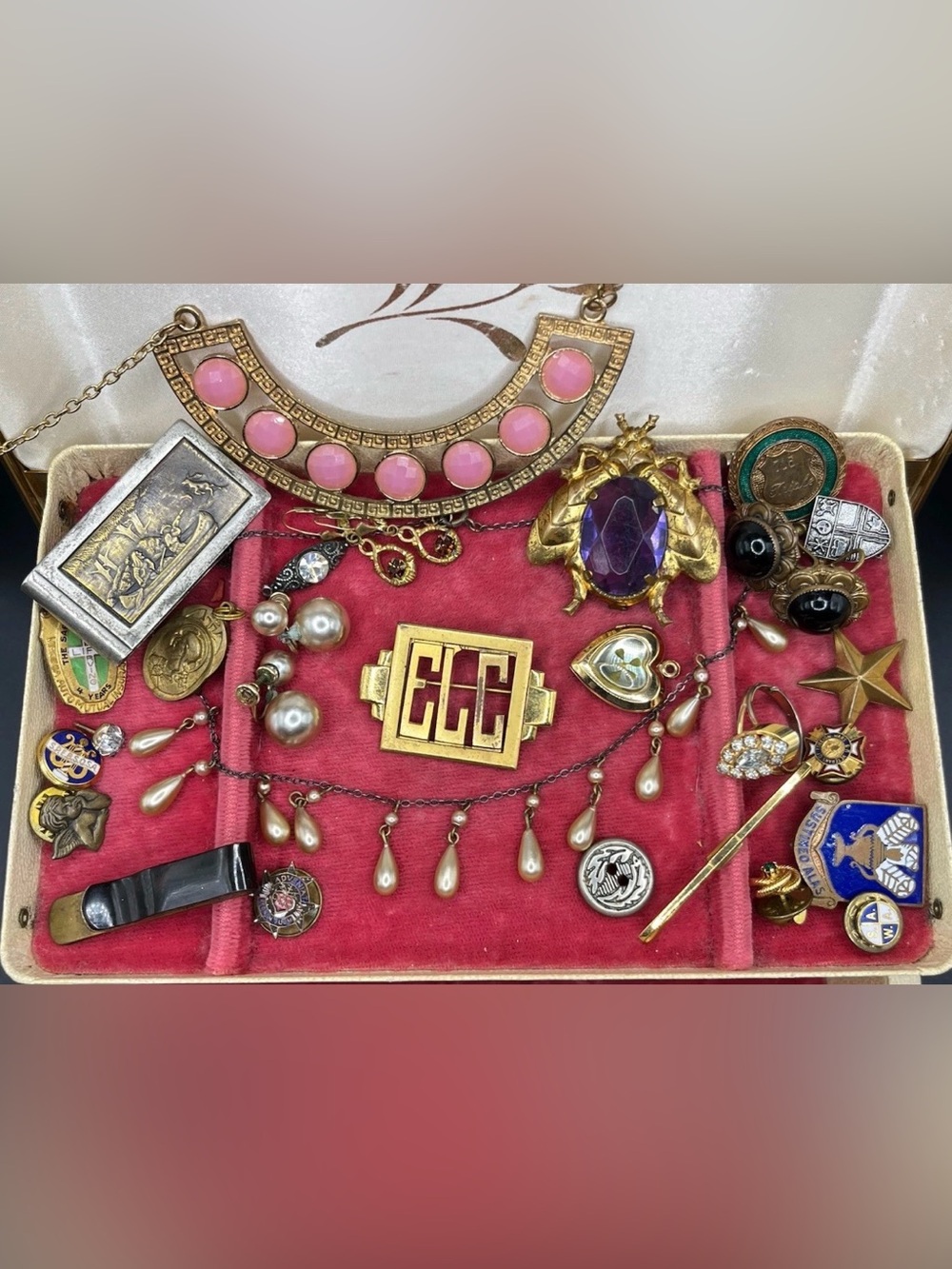 Antique Jewelry Lot for wear repair harvest repurpose some gold filled